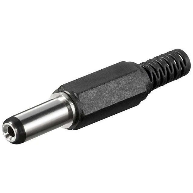 Spina Cc / Connettore Cilindrico 5,5x2,1mm Con Antipiega - Montaggio Saldato