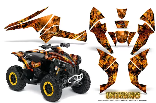 Can-Am Renegade Graphics Kit by CreatorX Decals Stickers INFERNO O