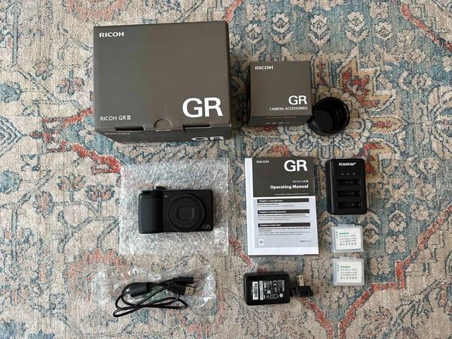 [EXTRA BATTERIES] Ricoh GR III 24.2MP w/ GR GA-1 Extender, TONS of accessories