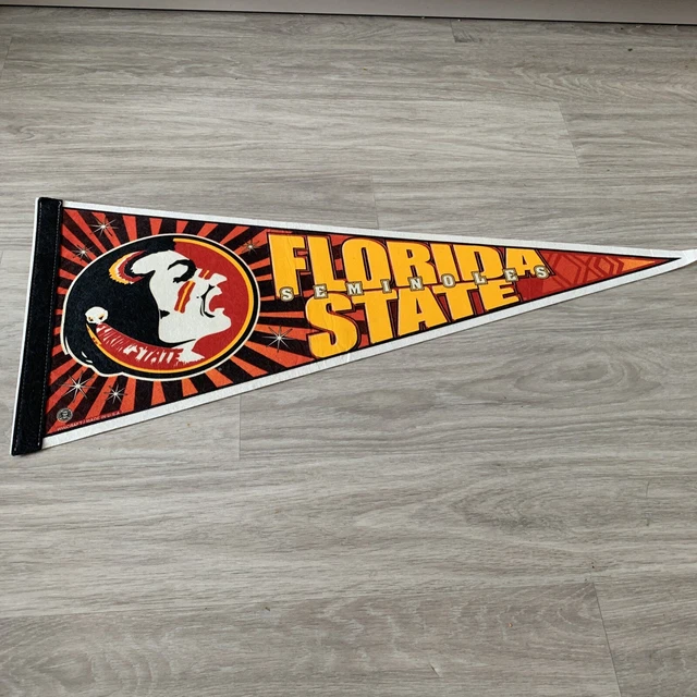 Ancien Fanion En Feutre - Florida Seminoles State - Football Wincraft Usa