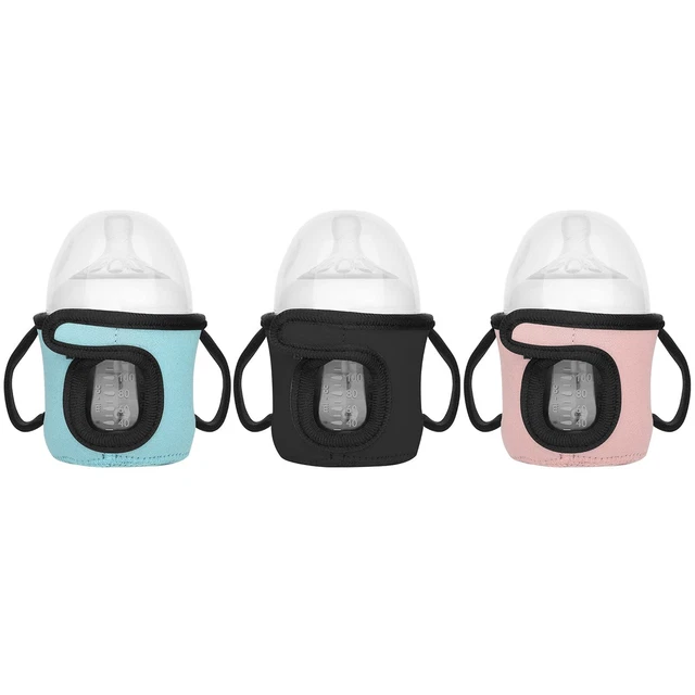 Beautyflier Set of 3 Reusable Glass Baby Bottle Insulator Adjustable Sleeves