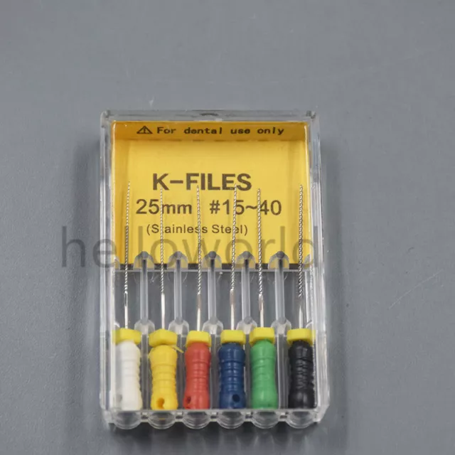 1xDental K-Files 25mm Files Endodontic Instruments REAMERS Root Canal Hand Use