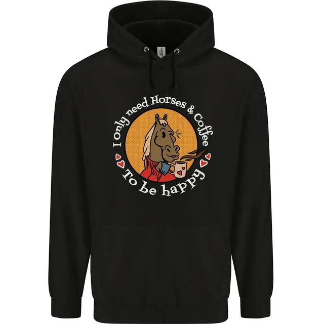 Sweat à Capuche Humour Equitation - La Vie Est Mieux Avec Un Cheval - Fille Ado