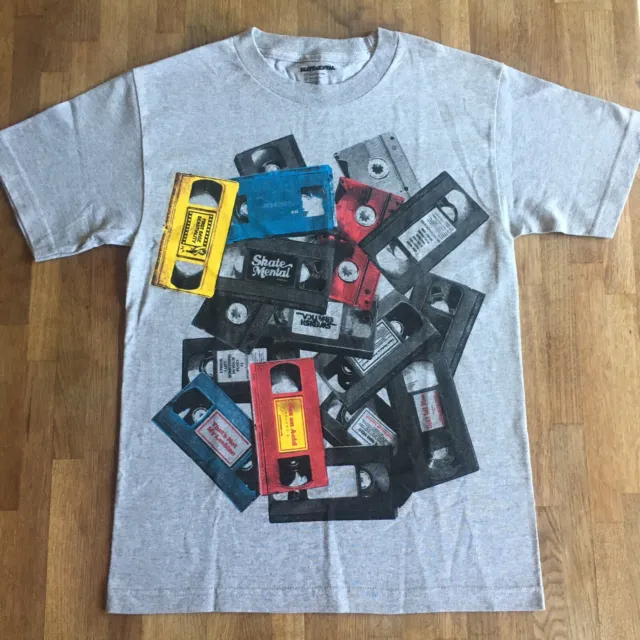 SKATE MENTAL Skateboards Vhs Sex Tapes Tshirt Athletic Heather S Supreme Staba