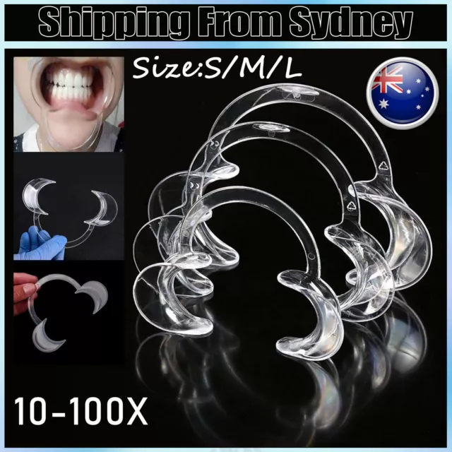10-100PCS Cheek Retractors Teeth Whitening Lip & Mouth Opener Holder Dental SML