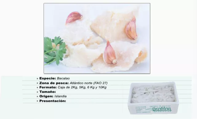 Bacalao, Migas Sin Espina, Caja De 2 Kg Bacalao, Migas Sin Espina, Caja De 2 Kg