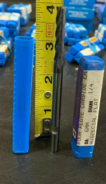 Fresa A Elica 4 Flauti TiAlN Fresa A Testa Piena In Metallo Duro 1/2" - 4 Taglienti, Rivestita TiAlN, USA, Per Lavorazioni Pesanti Fresa 1/2 Pollice 4 - Foto 5