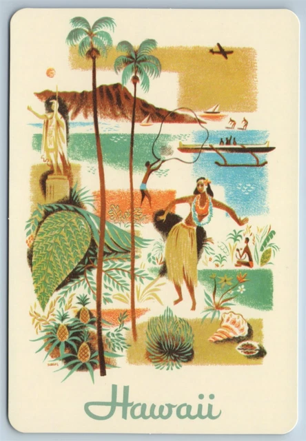Postcard Tiki Hawaii Pan American Menu Lillian Sader 2020s 4X6 Chrome IAC Postcard Tiki Hawaii Pan American Menu Lillian Sader 2020s 4X6 Chrome IAC