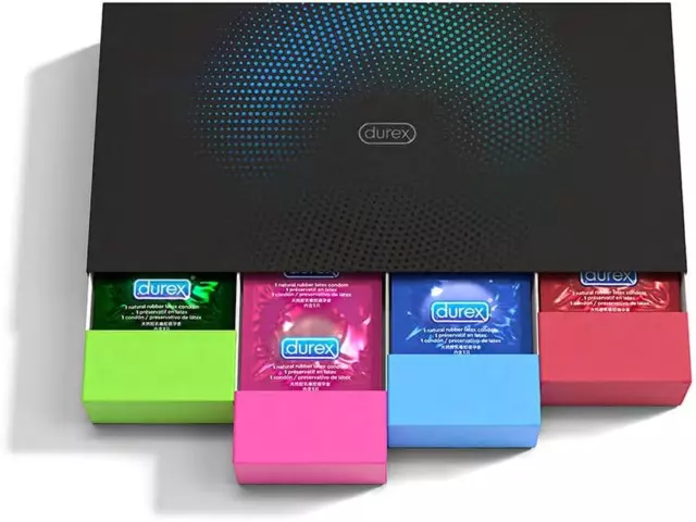 Durex Fun Explosion 40 Condoms in Stylish Box - Exciting Variety - BBE 02/2024