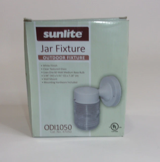 Nuevo frasco de montaje en pared Sunlite ODI1050 7 pulgadas accesorio exterior con montaje en pared
