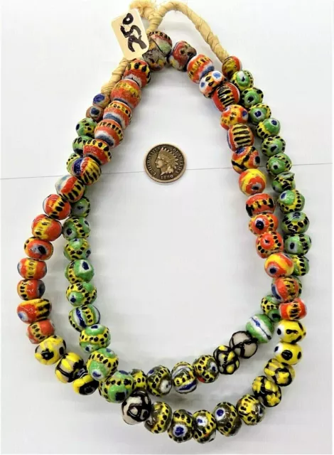 Kiffa African Powder Glass Trade Beads Mauritania  HOWARD Collection BN W5   #K5