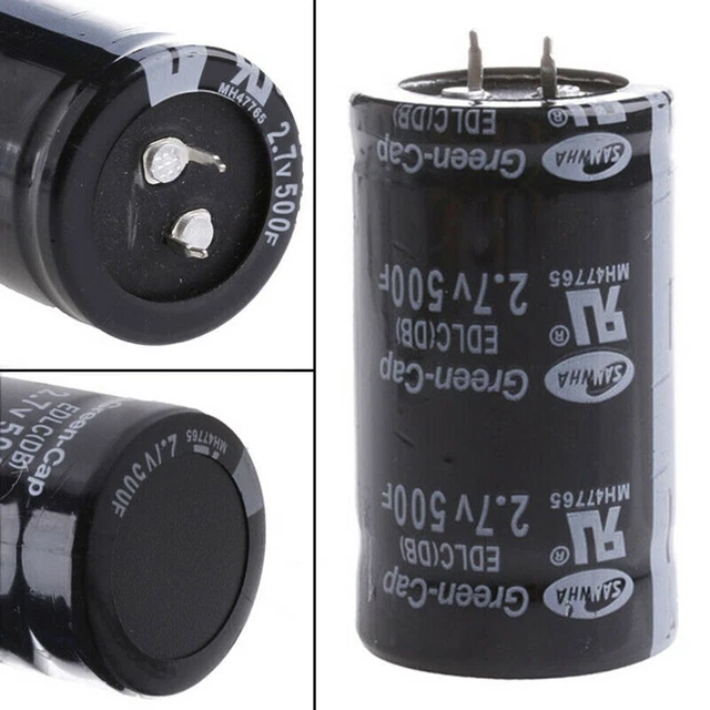 Condensatore 35mm*60mm 2.7V 500F Auto Auto Super Farad Condensatore Capacità