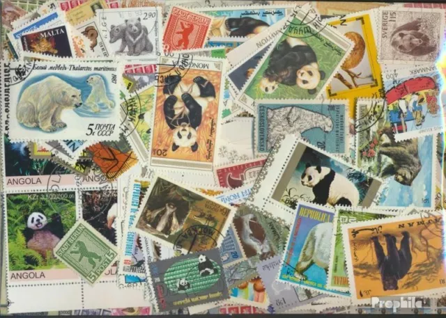 Briefmarken Motive Natur 200 verschiedene Bären Marken