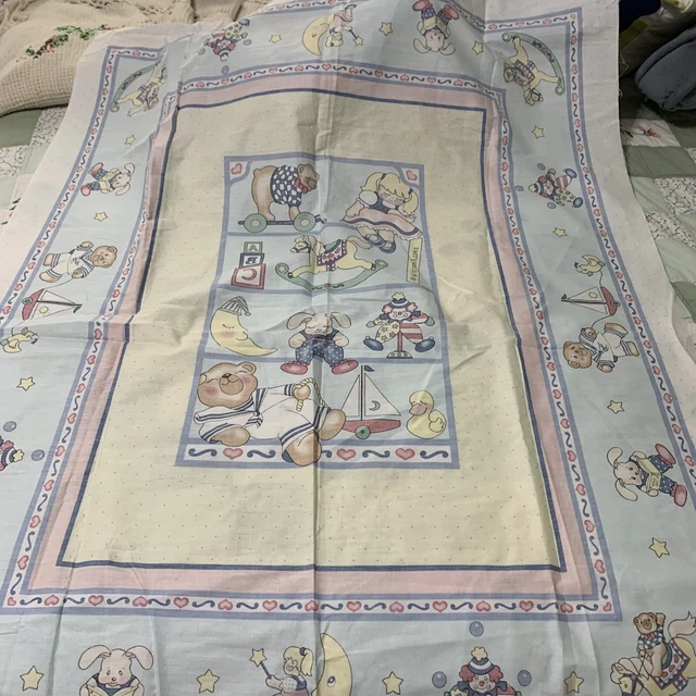 Cotton Baby Fabric Panel Clowns 34” X 45”