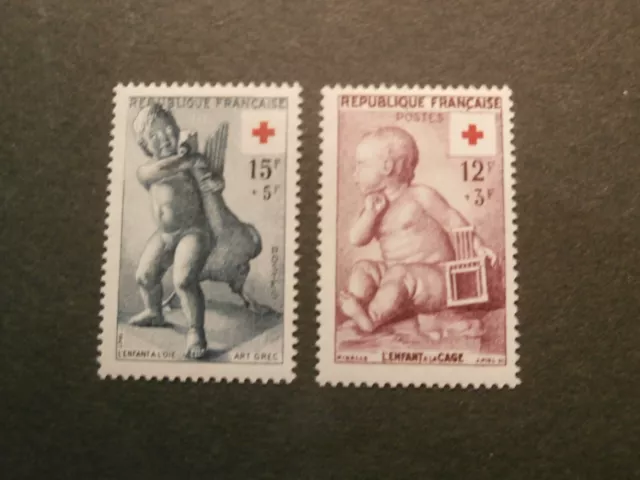 ***Timbres De France***  Croix Rouge  N° 1048 / 1049** Neufs Sans Charniere