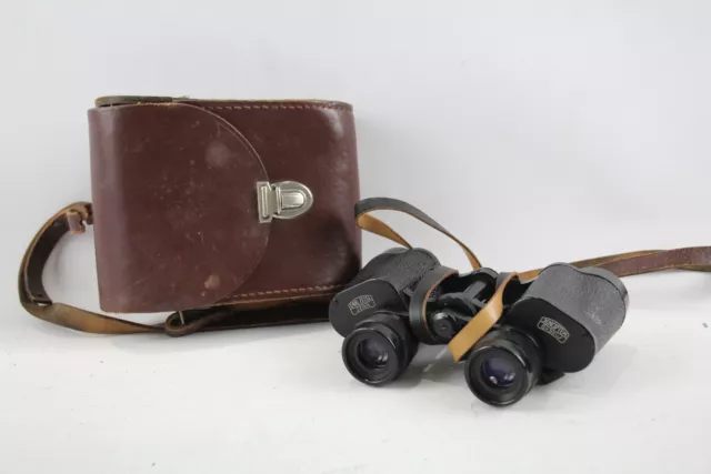 Carl Zeiss Jena Binoculars Jenoptem 8x30w Working w/ Original Case