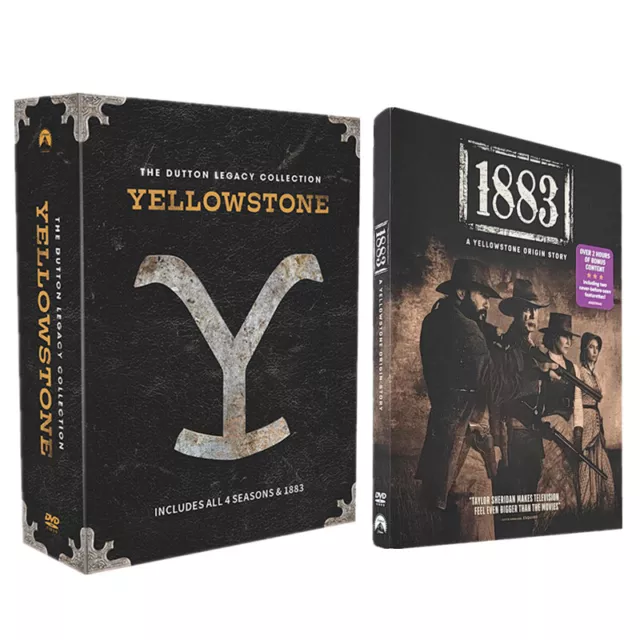 YellowStone Season 1-4 +1883 ( 21 DVD Box Set ) Complete TV Series New English