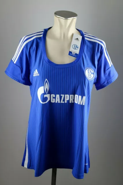 Schalke 04 Damen Trikot Gr. XL XXL 2014-16 Neu blau Home Gazprom Frauen 2XL
