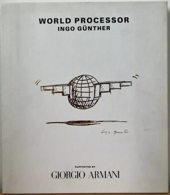 World processor. Ingo Günther. Shogakukan edition supported by Giorgio Armani.