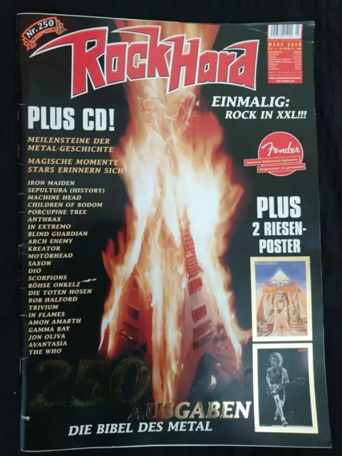 Musikmagazin RockHard - 250te Jubiläumsausgabe + CD + Poster - Heavy Metal