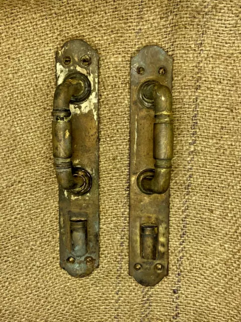 Antique Brass handles door , made Russian imperial