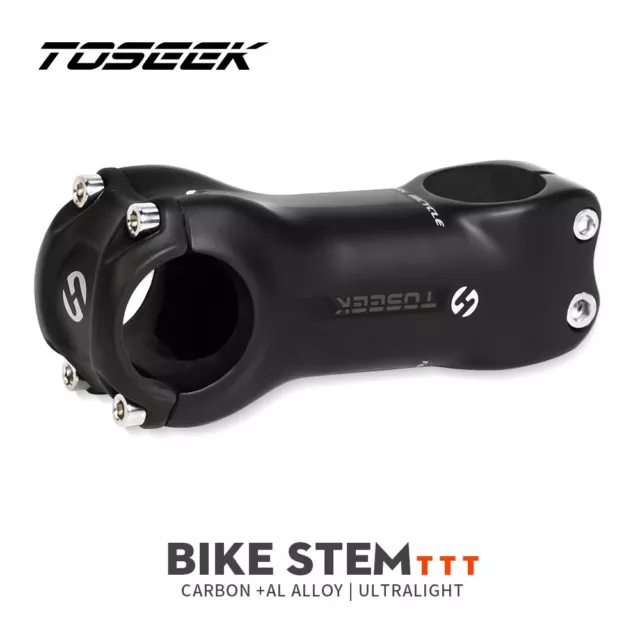 TOSEEK UD Carbon Stem 6/17° Bicycle Stems MTB Road Bike Handlebar Stem 31.8mm