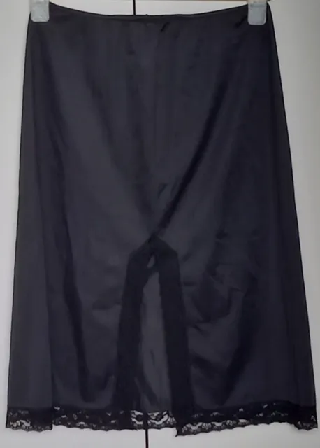 St Michael Black Nylon Waist Slip To Fit 34-36” Hips, Vintage