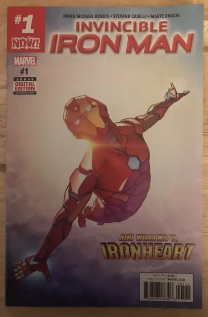 Invincible Iron Man #1 1st Appearance of Ironheart RiRi Marvel Comic Book NM