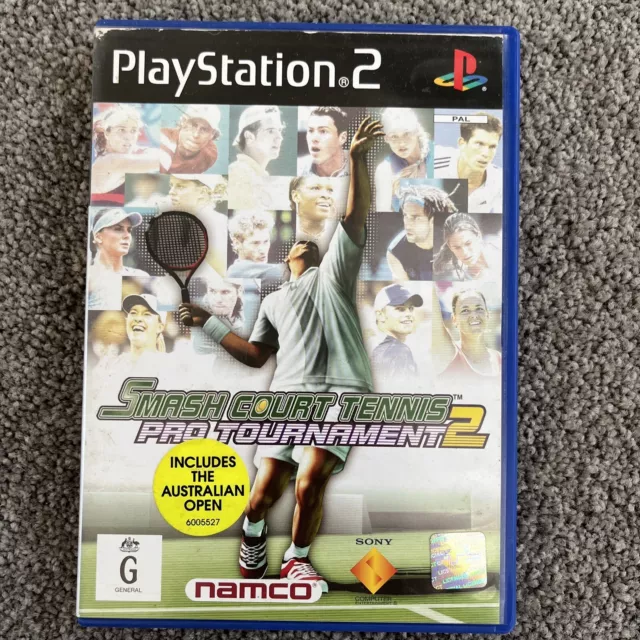 PS2 Smash Court Tennis 2 Pro Tournament PlayStation 2 with Manual *FREE POSTAGE*