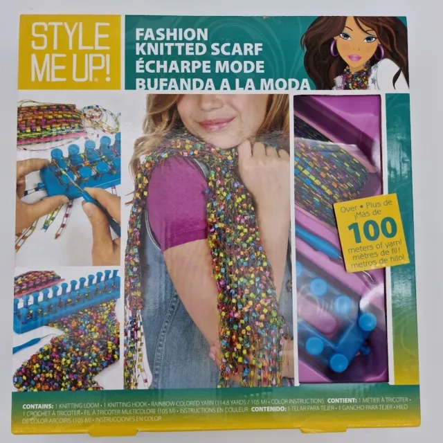 Strick Craft Kit Box Set Machen Sie Ihren eigenen Schal Kit Strickschal Alles, was Sie drinnen brauchen