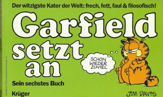 Garfield Nr.6 / 1986 Garfield setzt an