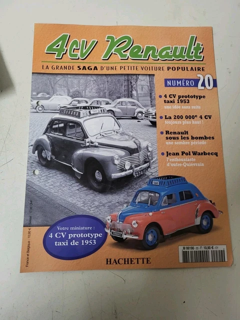 Modèle Réduit Renault 4CV Prototype Taxi 1953 - Échelle 1:43 Par Eligor