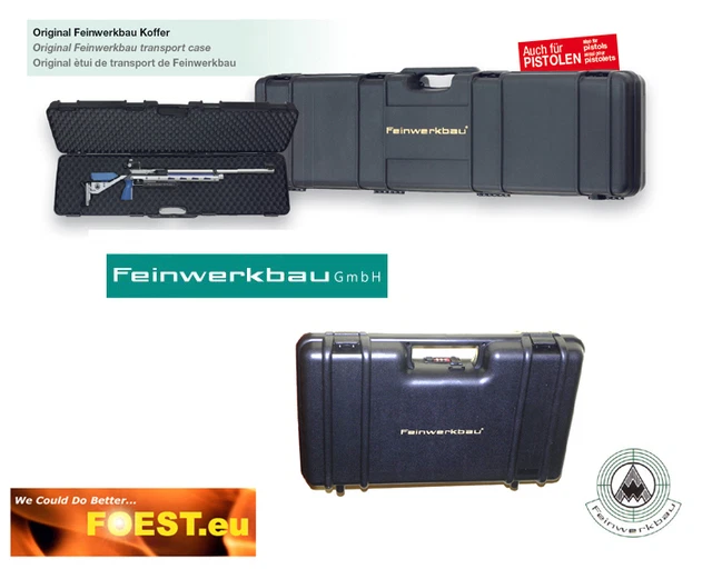 Feinwerkbau FWB Waffenkoffer mit Noppeneinlage TOP Gun or Pistol case FWB made
