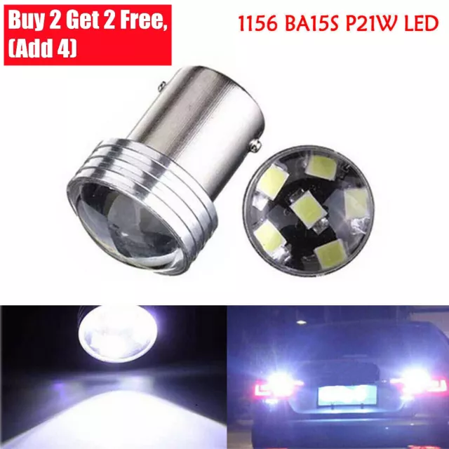 1156 BA15S 6 SMD LED P21W COB Car Reverse Turn Tail Light Bulbs 12V White Color