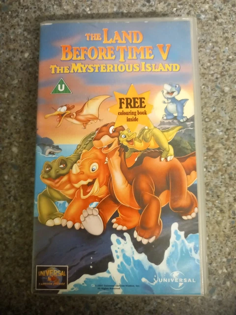 1997 THE LAND Before Time V Mysterious Island Full Color Vhs Kids Movie ...