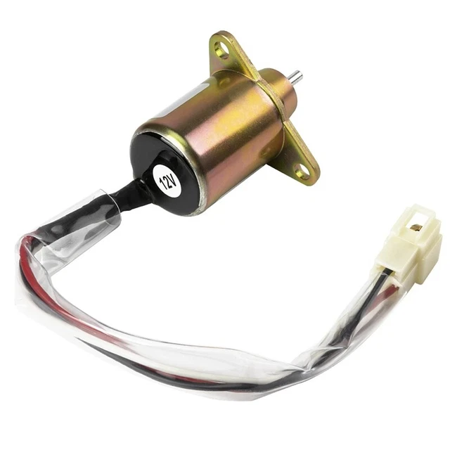 Fuel ShutOff Solenoid for 12V Engine Takeuchi 1503ES-12S5SUC5S Stop Solenoi P5B4