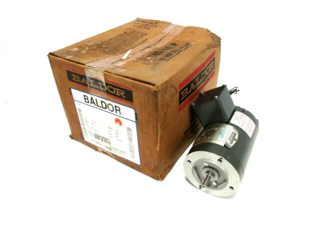 Neuf BALDOR 33E354-0805G1 Moteur 1/8HP 230V 1725RPM 1cm Dia 321440DG0HEX Frein