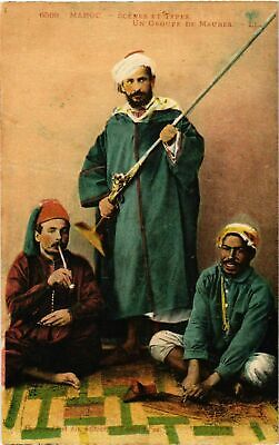 CPA ak a group of moors-scenes et types morocco (963902)