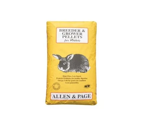 Allen & Page Rabbit Breeder & Grower Pellets 20kg Rabbit Food feed