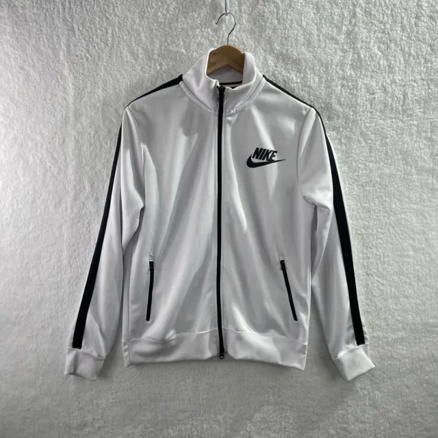 Classic Nike Track Jacket White/Black Men’s Size Medium