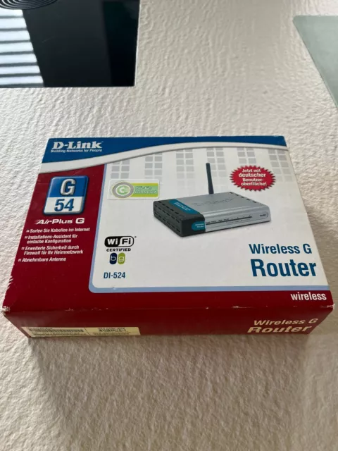 D-Link 54 4 10/100 Wireless G Router (DI-524)