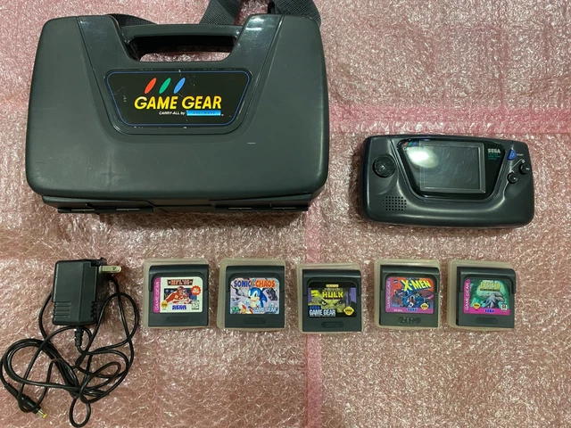 Console Sega Game Gear Complète – 4 Jeux, Boîte, Notice, Cale – Occasion