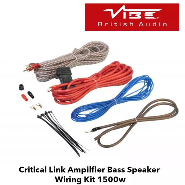 Vibe CL10AWKT-V7 - Critical Link Ampilfier Bass Speaker Wiring Kit 1500w Power