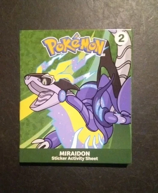 2025 MCDONALD’S HAPPY Meal Toys Pokémon 2 Miraidon SEALED Cards ! £4.