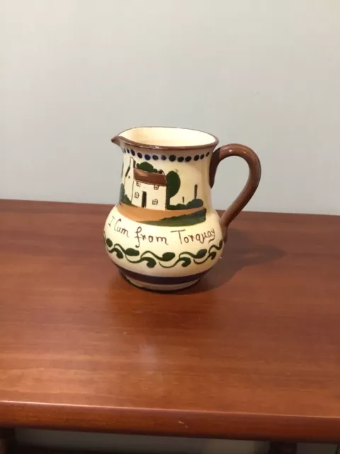 Vintage Watcombe Torquay milk jug