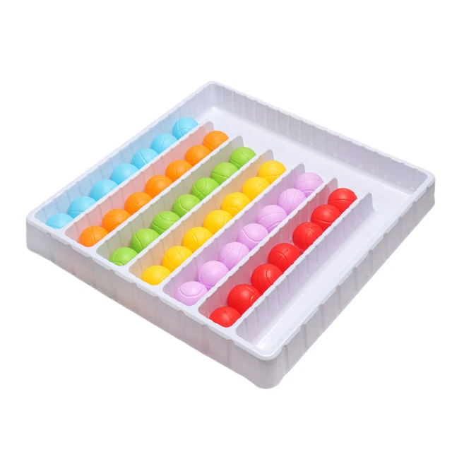 COLOR SORTING BALL Sensory Game Interactive Puzzle Educational Board ...