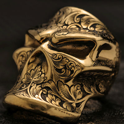 Collectible bronzo solido unico cordone paracord in Pelle Cordino hand-cast METAL!! 