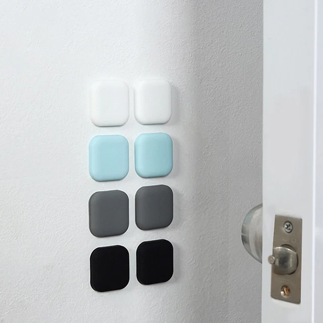 Protector de pared goma tope de puerta manija protector de parachoques suministro autoadhesivo