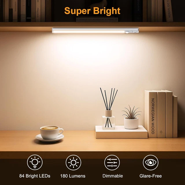 GRITIN UNDER CABINET Kitchen Lights-84 LED Super Bright,3-Color&5-Brightness,4 M £23.95 ...