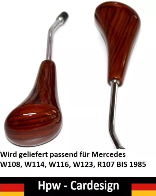 Schalthebel Mercedes W116 W123 Automatik Echtes Zebrano Holz